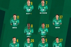 北京国安今日首发连续客场，继续战斗！